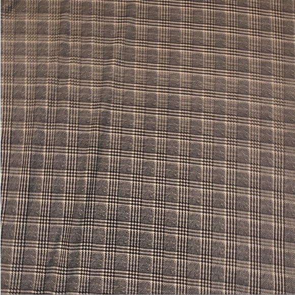 Maxi stretchy long sleeve v neck plaid dress - Picture 5 of 5